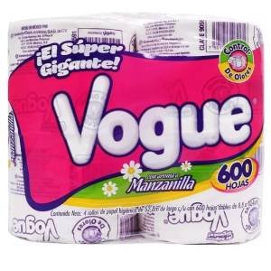 Papel Hig Vogue 600 Hojas/4Pz