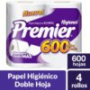 Papel Hig Premier 600 Hojas