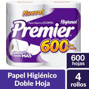 Papel Hig Premier 600 Hojas